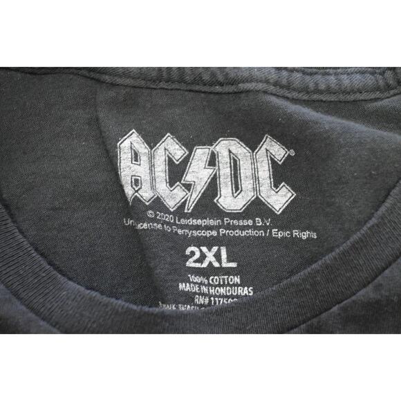 ACDC Highway to Hell Concert Tee Shirt Short Sleeve Black Graphic Mens XL-2XL - Picture 7 of 8